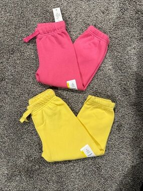 wonder nation Hot Pink & Yellow Joggers